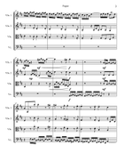 Fugue in D-Major (from Prelude and Fugue in D-Major, BWV 532) String Quartet scores gallery preview page 5