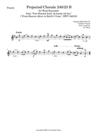 Projected Chorale 248/23 B for Wind Ensemble Large Ensemble scores gallery preview page 4