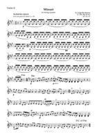 Luigi Boccherini – Minuet for String Quartet String Quartet scores gallery preview page 5