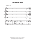 Lead Us Home Again (SATB)