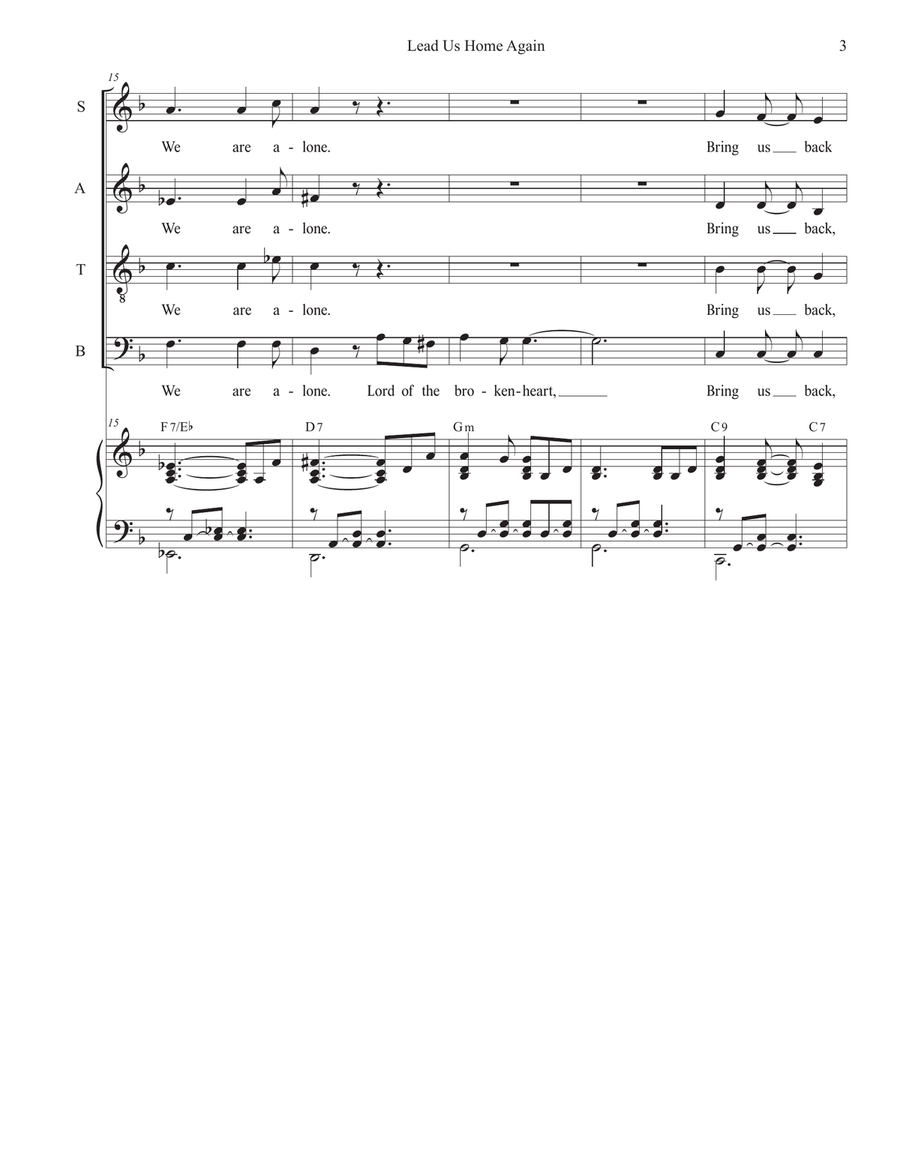 Lead Us Home Again (SATB) by Stephen DeCesare 4-Part - Digital Sheet Music page 3