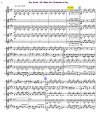 All I Want For Christmas Is You Saxophone Quintet scores gallery preview page 3