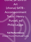 Come, ye Sons of Art (chorus) SATB - Accompaniment Track - Henry Purcell, ed Philip Legge