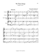 Two Clarinets, Bass Clarinet and Piano for Christmas, Book 2 Clarinet Trio scores gallery preview page 5