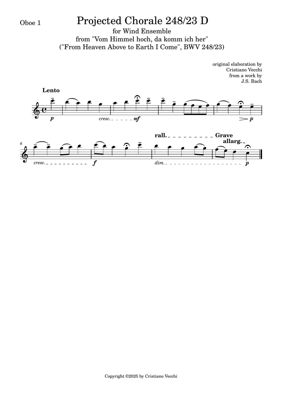 Projected Chorale 248/23 D for Wind Ensemble Large Ensemble - Digital Sheet Music page 6