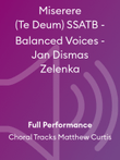 Miserere (Te Deum) SSATB - Balanced Voices - Jan Dismas Zelenka