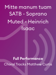 Mitte manum tuam SATB - Soprano Muted - Heinrich Isaac