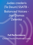 Judex crederis (Te Deum) SSATB - Balanced Voices - Jan Dismas Zelenka