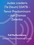 Judex crederis (Te Deum) SSATB - Tenor Predominant - Jan Dismas Zelenka