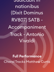 Judicabit in nationibus (Dixit Dominus RV807) SATB - Accompaniment Track - Antonio Vivaldi
