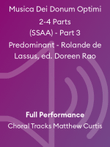 Musica Dei Donum Optimi 2-4 Parts (SSAA) - Part 3 Predominant - Rolande de Lassus, ed. Doreen Rao