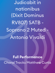 Judicabit in nationibus (Dixit Dominus RV807) SATB - Soprano 2 Muted - Antonio Vivaldi