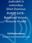 Judicabit in nationibus (Dixit Dominus RV807) SATB - Balanced Voices - Antonio Vivaldi