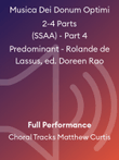 Musica Dei Donum Optimi 2-4 Parts (SSAA) - Part 4 Predominant - Rolande de Lassus, ed. Doreen Rao