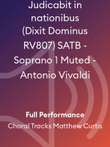 Judicabit in nationibus (Dixit Dominus RV807) SATB - Soprano 1 Muted - Antonio Vivaldi