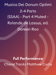 Musica Dei Donum Optimi 2-4 Parts (SSAA) - Part 4 Muted - Rolande de Lassus, ed. Doreen Rao