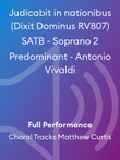 Judicabit in nationibus (Dixit Dominus RV807) SATB - Soprano 2 Predominant - Antonio Vivaldi