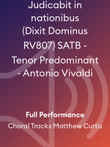 Judicabit in nationibus (Dixit Dominus RV807) SATB - Tenor Predominant - Antonio Vivaldi