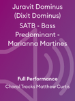 Juravit Dominus (Dixit Dominus) SATB - Bass Predominant - Marianna Martines
