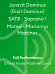 Juravit Dominus (Dixit Dominus) SATB - Soprano 1 Muted - Marianna Martines