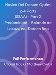 Musica Dei Donum Optimi 2-4 Parts (SSAA) - Part 2 Predominant - Rolande de Lassus, ed. Doreen Rao