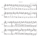 Minuet in G arranged for 2 Calliopes Score and Parts scores gallery preview page 3