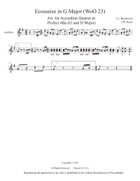Ecossaise arr. for Accordion Quartet Small Ensemble scores gallery preview page 3