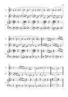 Angels We Have Heard On High - Flute, Oboe and Piano. With Parts. Small Ensemble scores gallery preview page 3