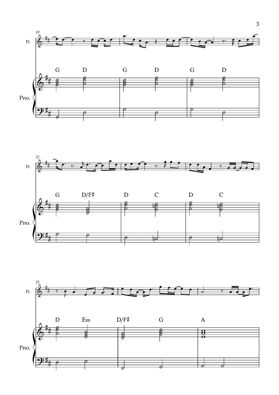Defying Gravity by Stephen Schwartz Flute - Digital Sheet Music page 3