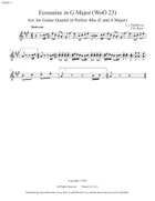 Ecossaise arr. for Guitar Quartet Guitar Ensemble scores gallery preview page 4
