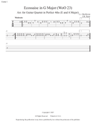 Ecossaise arr. for Guitar Quartet Guitar Ensemble scores gallery preview page 5