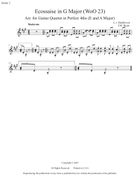 Ecossaise arr. for Guitar Quartet Guitar Ensemble scores gallery preview page 6