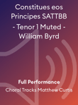 Constitues eos Principes SATTBB - Tenor 1 Muted - William Byrd