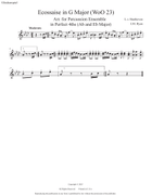 Ecossaise arr. for Percussion Ensemble Percussion Ensemble scores gallery preview page 3