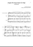 Angels We Have Heard On High - S. Sax., Violin and Piano. With Parts.