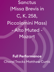 Sanctus (Missa Brevis in C, K. 258, Piccolomini Mass) - Alto Muted - Mozart