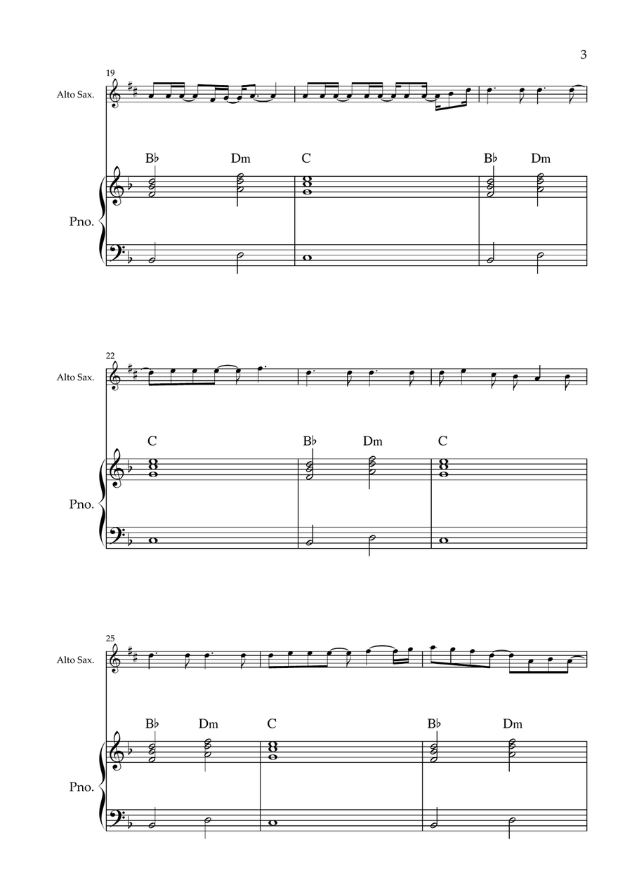 My Universe by Chris Martin Alto Saxophone - Digital Sheet Music page 3