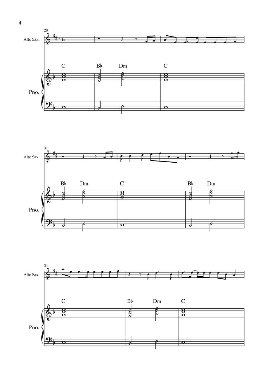 My Universe by Chris Martin Alto Saxophone - Digital Sheet Music page 4