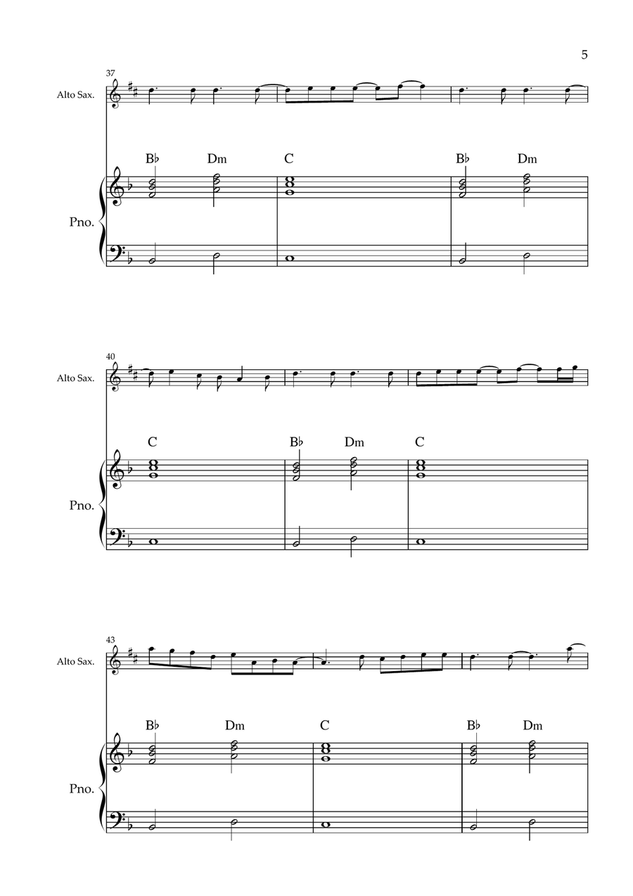 My Universe by Chris Martin Alto Saxophone - Digital Sheet Music page 5