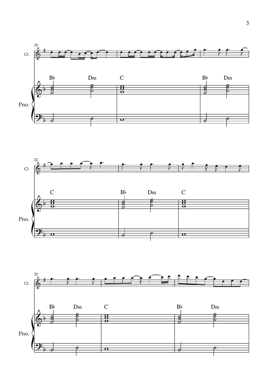 My Universe by Chris Martin B-Flat Clarinet - Digital Sheet Music page 3