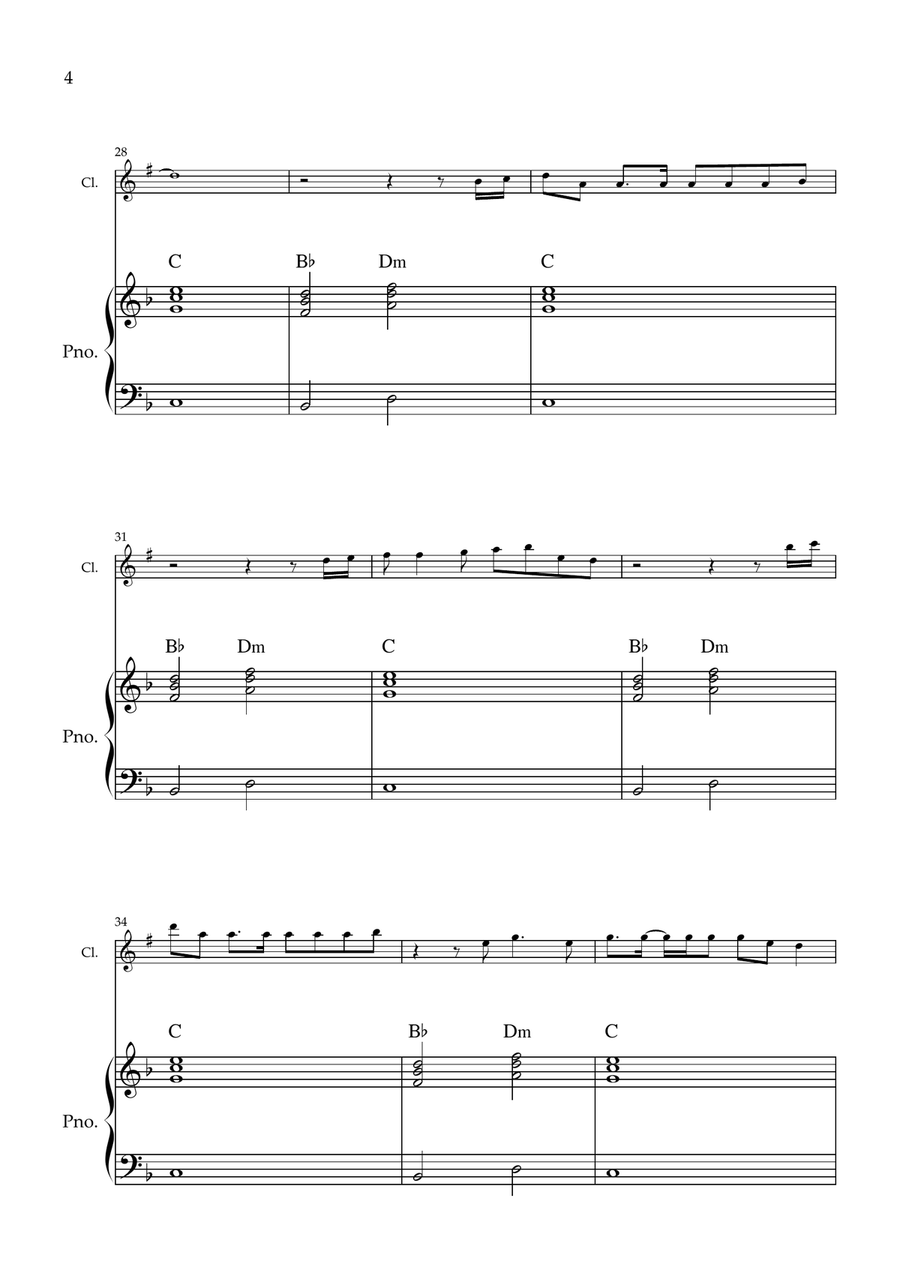My Universe by Chris Martin B-Flat Clarinet - Digital Sheet Music page 4