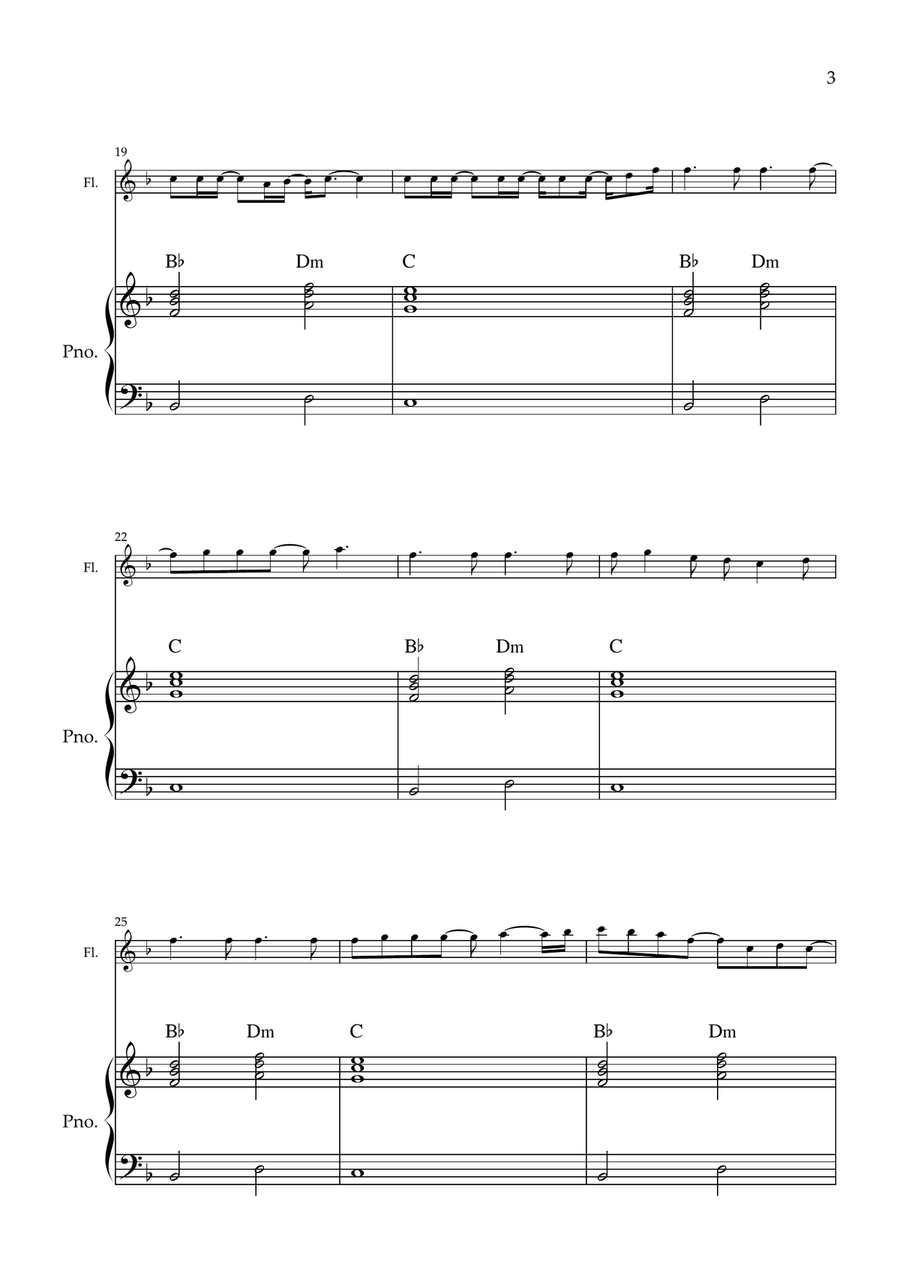 My Universe by Chris Martin Flute - Digital Sheet Music page 3