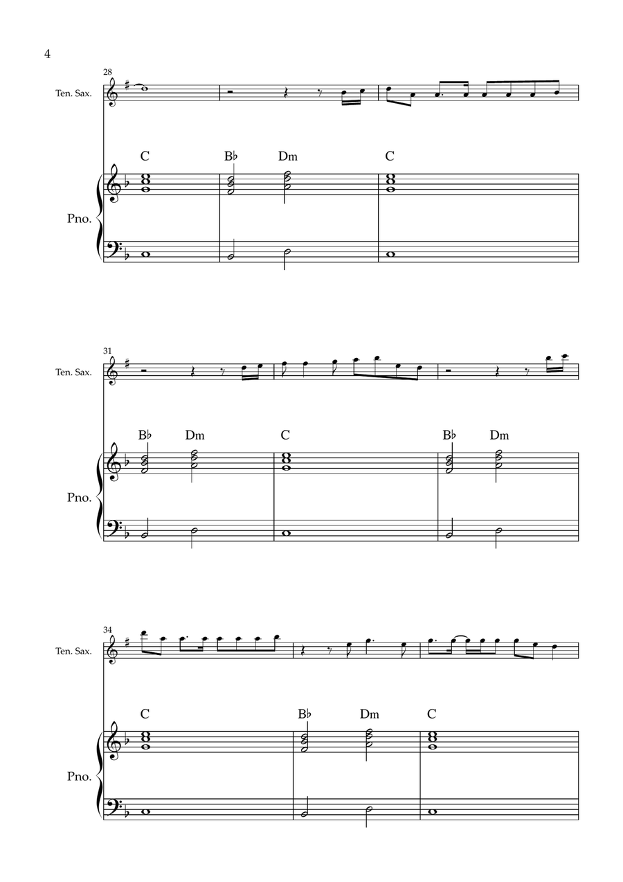 My Universe by Chris Martin Tenor Saxophone - Digital Sheet Music page 4