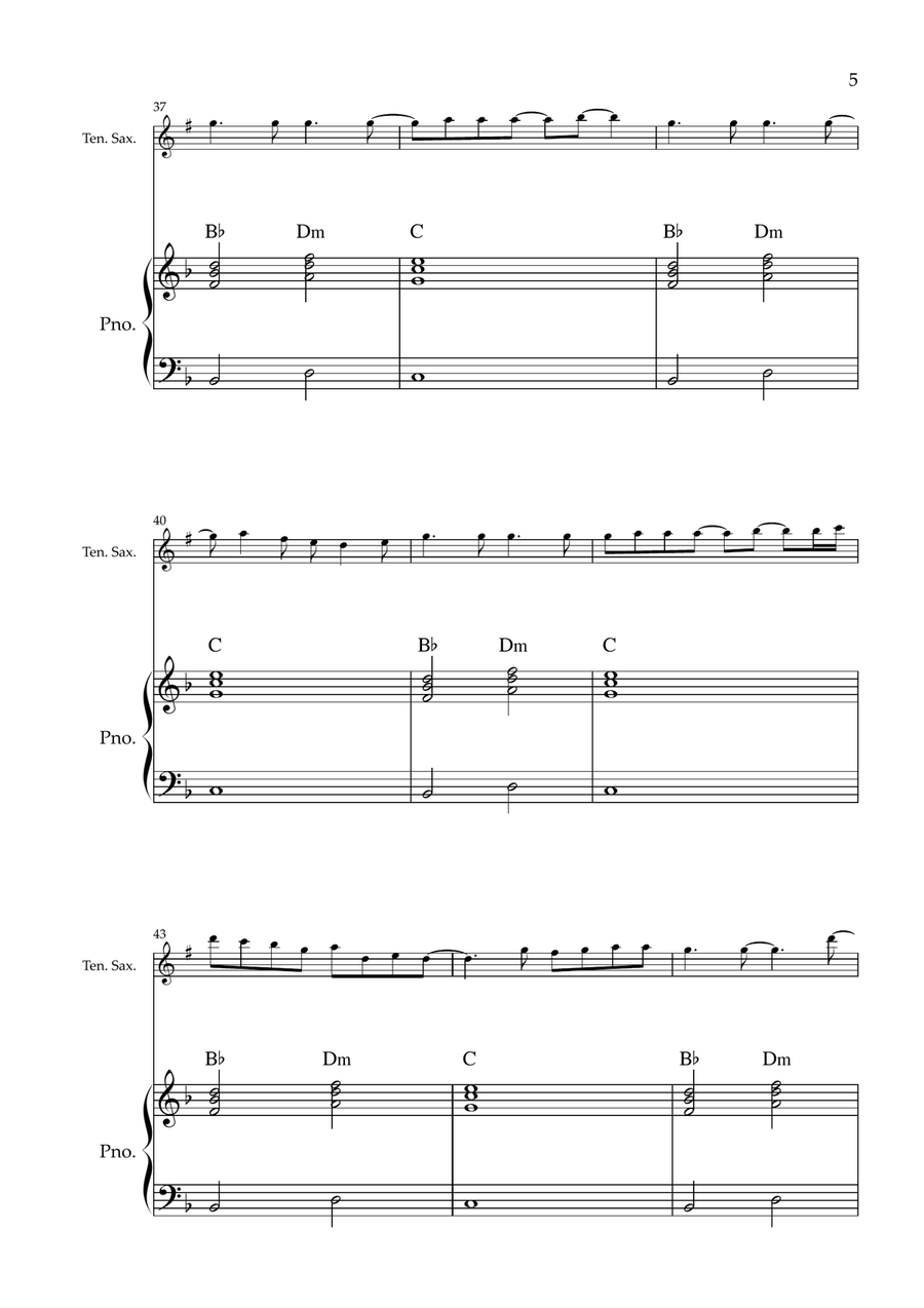 My Universe by Chris Martin Tenor Saxophone - Digital Sheet Music page 5