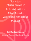 Sanctus (Missa brevis in G K. 49) SATB - Alto Muted - Wolfgang Amadeus Mozart