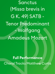 Sanctus (Missa brevis in G K. 49) SATB - Tenor Predominant - Wolfgang Amadeus Mozart