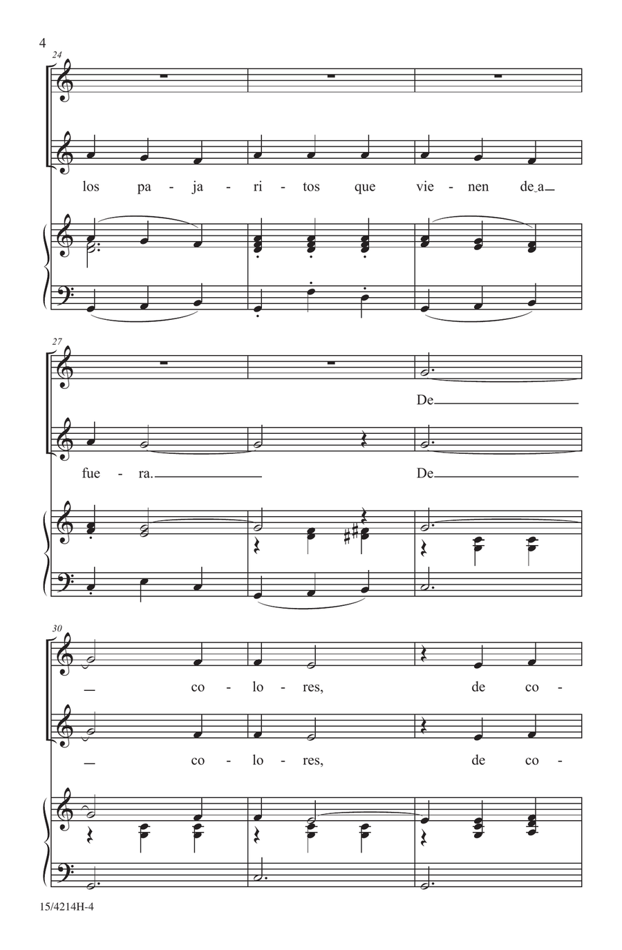 De Colores Choir - Digital Sheet Music page 4
