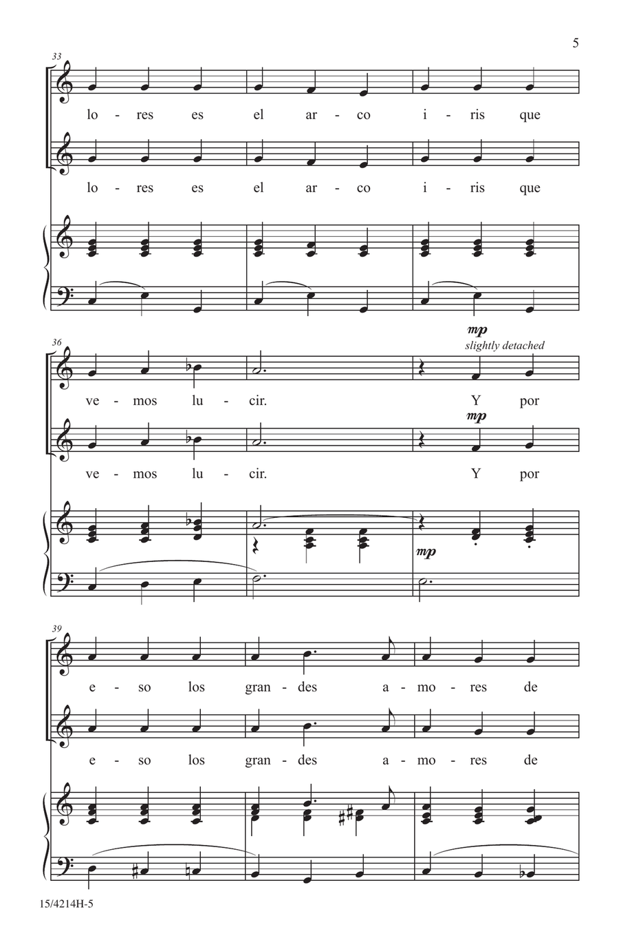 De Colores Choir - Digital Sheet Music page 5