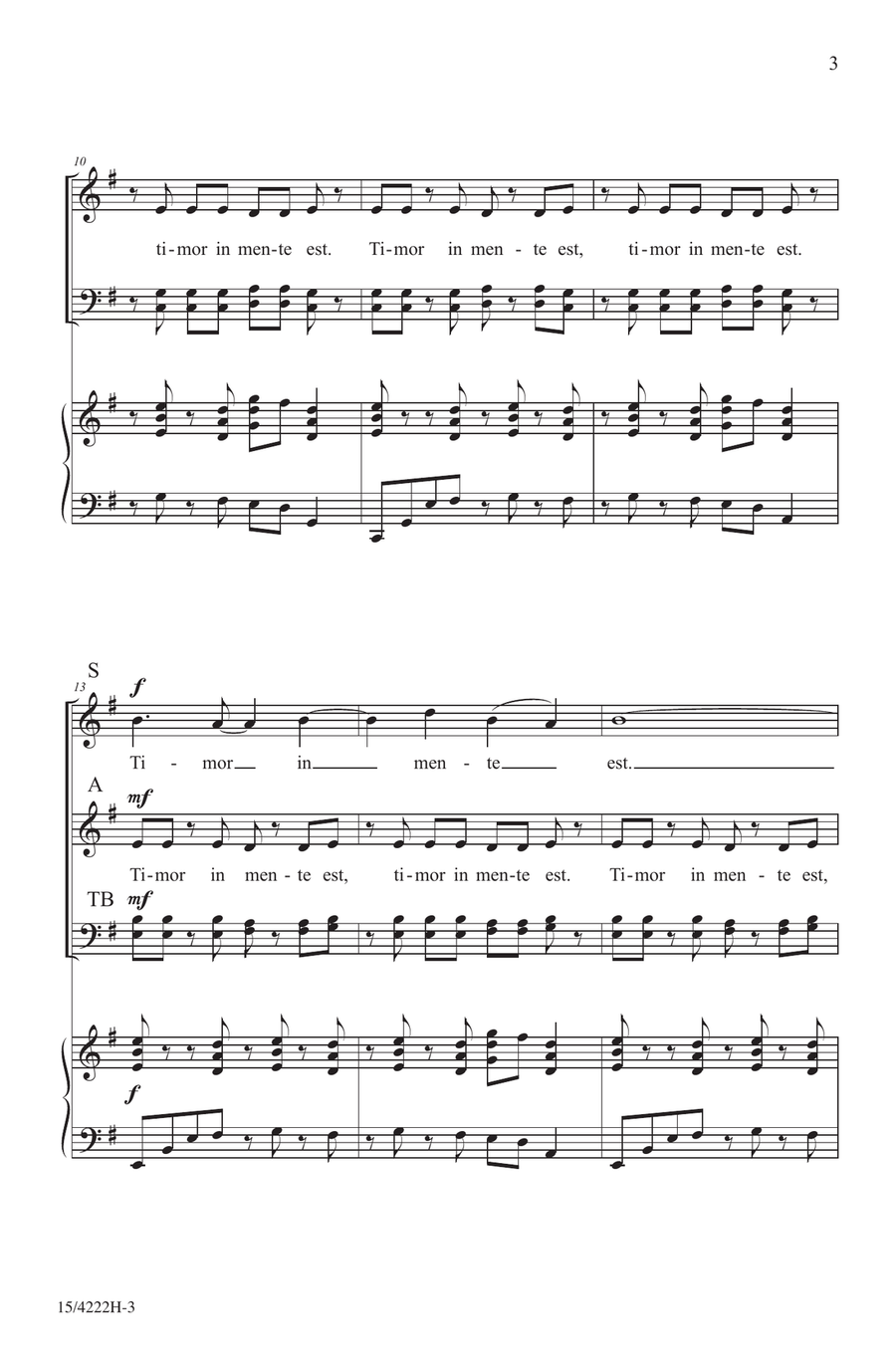 Persevera et Supera 4-Part - Digital Sheet Music page 3