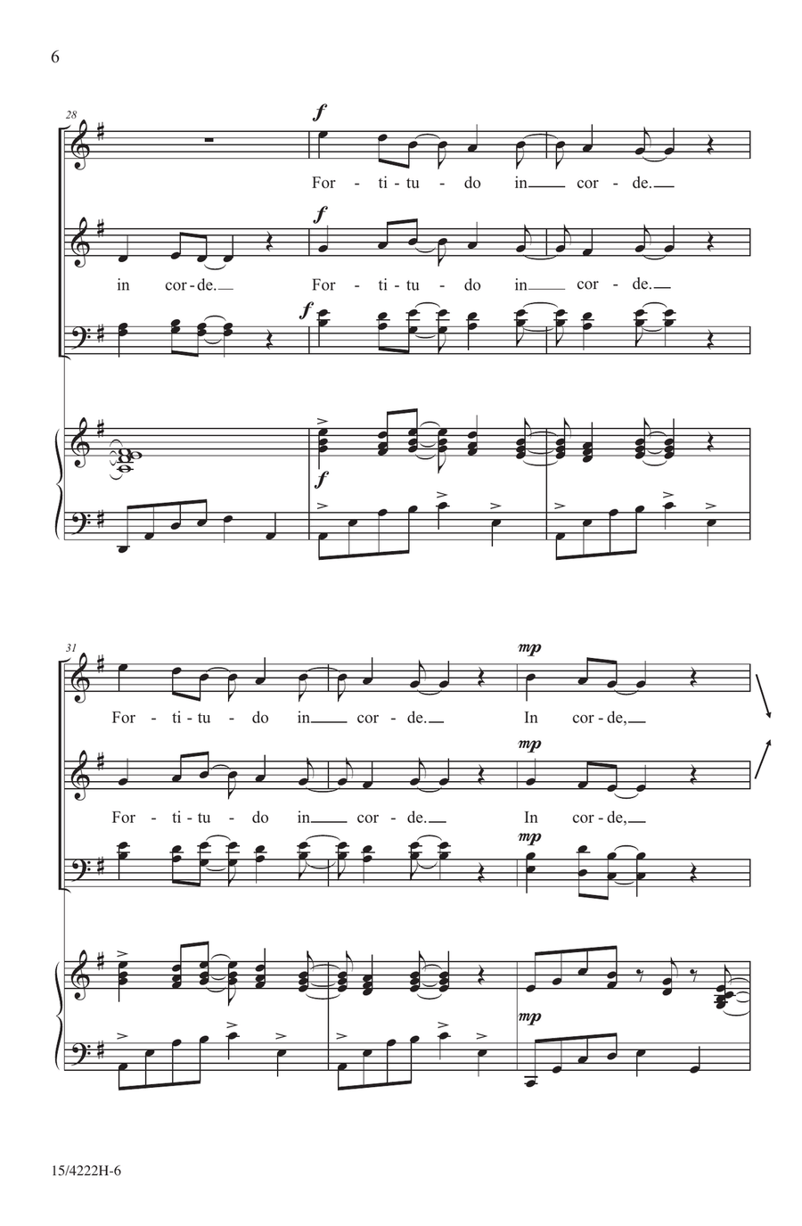 Persevera et Supera 4-Part - Digital Sheet Music page 6